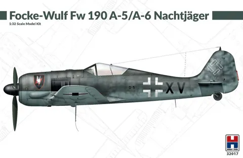 Krabice stavebnice Hobby 2000 H2K32017 Focke-Wulf Fw 190 A-5/A-6 Nachtjäger v měřítku 1/32