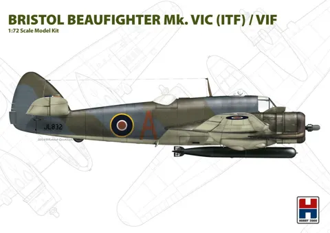 Krabice stavebnice Hobby 2000 1/72 Beaufighter Mk. VIC (ITF) / VIF