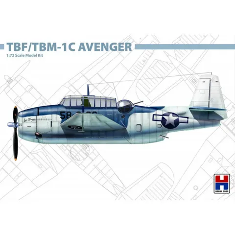 Krabice stavebnice Hobby 2000 H2K72009 TBF/TBM-1C Avenger v měřítku 1/72