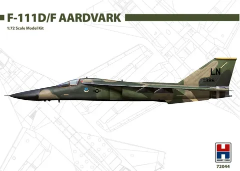 Krabice stavebnice Hobby 2000 H2K72044 F-111 D/F Aardvark v měřítku 1/72