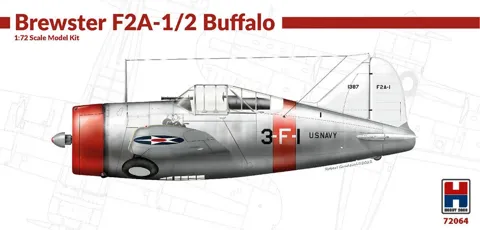 Krabice stavebnice Hobby 2000 1/72 Brewster F2A-1/2 Buffalo, kód H2K72064