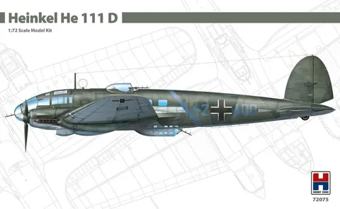 Krabice stavebnice Hobby 2000 H2K72075 Heinkel He 111 D v měřítku 1/72