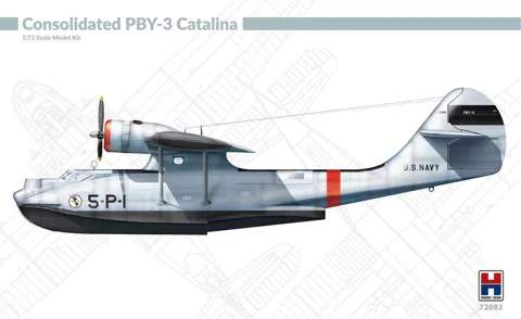 Krabice stavebnice Hobby 2000 H2K72083 Consolidated PBY-3 Catalina v měřítku 1/72