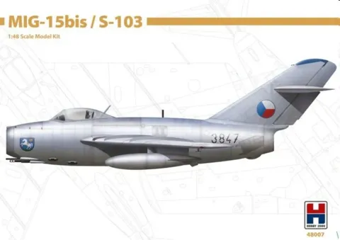 Krabice stavebnice Hobby 2000 H2K48007 MiG-15bis / S-103 v měřítku 1/48