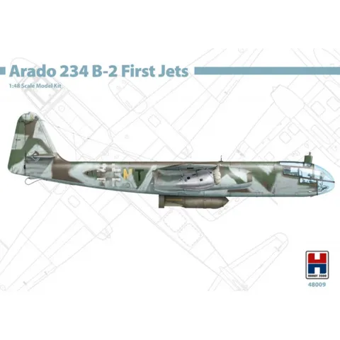Krabice stavebnice Hobby 2000 H2K48009 Arado Ar 234 B-2 v měřítku 1/48