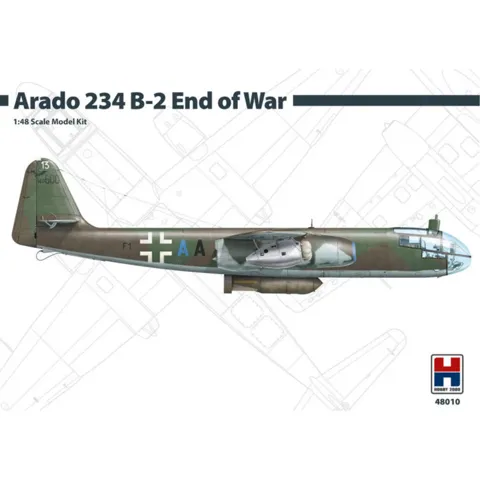 Krabice stavebnice Hobby 2000 Arado Ar 234 B-2 End of War v měřítku 1/48
