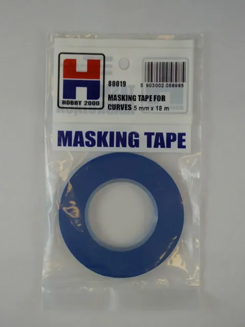 Role maskovací pásky Hobby 2000 80019 na oblouky, modrá fólie 5 mm × 18 m