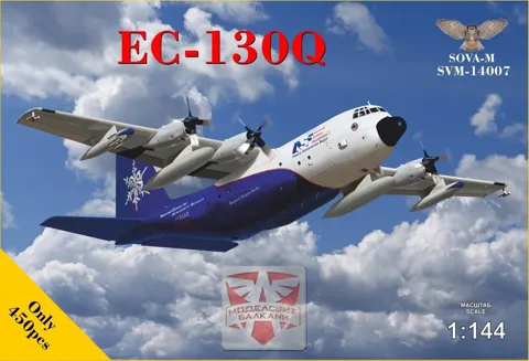 Krabice plastikové stavebnice Sova-M SVM-14007 C-130Q v měřítku 1/144