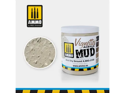 Kelímek akrylové terénní textury AMMO Mig A.MIG-2150 Arid Dry Ground 100 ml