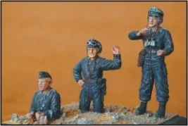 Resinové figurky CMK F35001 německá tanková posádka 1/35, tři postavy