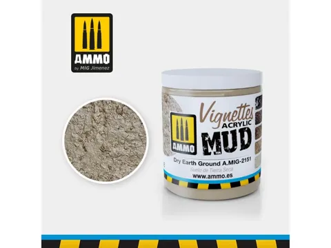 Kelímek akrylové texturovací pasty AMMO Mig A.MIG-2151 Ground Vignettes suchá zemina 100 ml