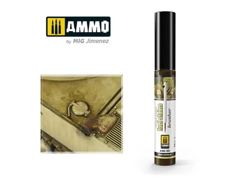 Lahvička AMMO Mig A.MIG-1801 Effects Brusher skvrny od paliva (Fuel Stains) 10 ml