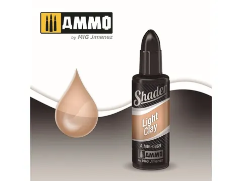 Lahvička AMMO Mig A.MIG-0869 SHADER světlá hlína (Light Clay) 10 ml