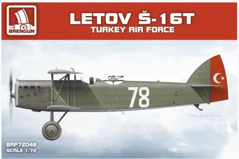Krabice stavebnice Brengun BRP72048 Letov Š-16T Turecko v měřítku 1/72