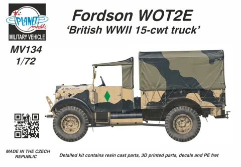 Resinová stavebnice CMK MV134 Fordson WOT2 E (15CWT) 1/72 s dřevěnou korbou