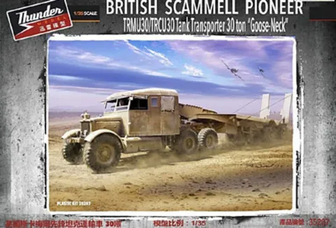 Plastiková stavebnice Thunder Model TM35207 Scammell Pioneer Tank Transporter 30t v měřítku 1/35