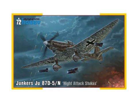 Krabice stavebnice Special Hobby SH72458 Junkers Ju 87D-5/N/D-8 Night Attack Stukas v měřítku 1/72