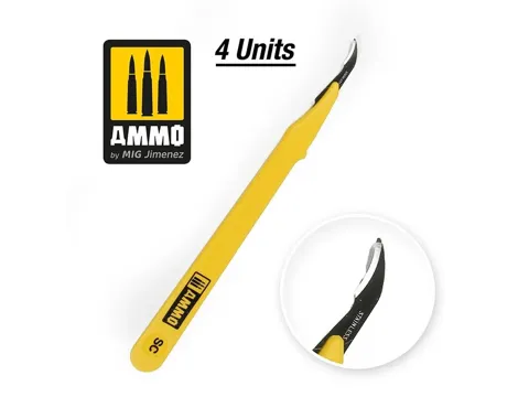 Balení modelářských čepelí AMMO Mig A.MIG-8694 Standard Blade Ripper, 4 ks