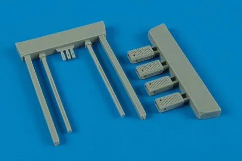 Resinová sada Aires 148004 Navy Wheel Chock NWC-4/5 pozdní výroba v měřítku 1/48