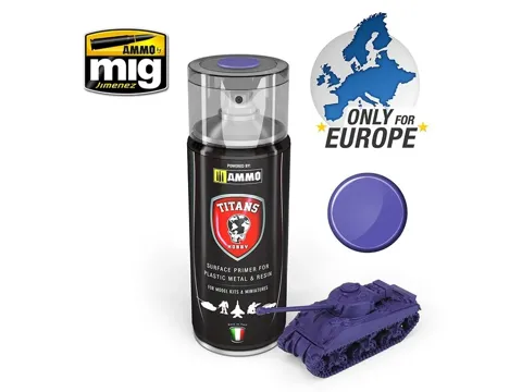 Sprej TITANS HOBBY TTH107 matný primer magická fialová Magic Purple 400 ml