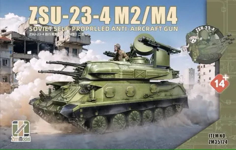 Stavebnice ZIMI Model ZSU-23-4 M2/M4 Shilka 1/35 – sovětský protiletadlový komplet