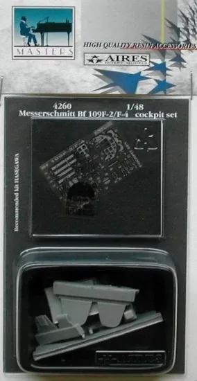 Aires 4260 resinový set kokpitu Bf 109F-2/F-4 v měřítku 1/48 pro stavebnici Hasegawa