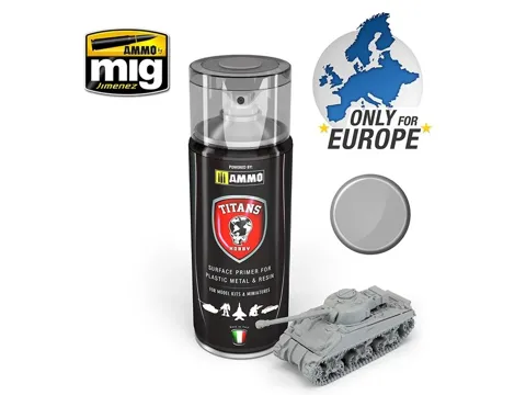 Sprej Titans Hobby TTH102 primer světle šedý matný 400 ml