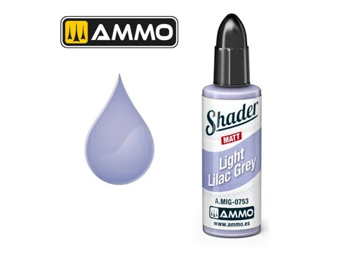 Lahvička AMMO Mig A.MIG-0753 Matt Shader světle lila šedá (Light Lilac Grey) 10 ml