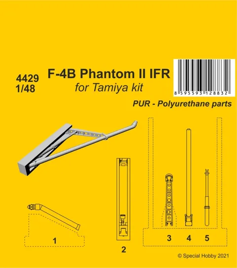 Resinová sada CMK 4429 F-4B Phantom IFR 1/48 — díly prostoru tankování za letu