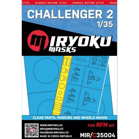 Maskovací sada Miryoku MIR-C35004 Challenger 2 v měřítku 1/35