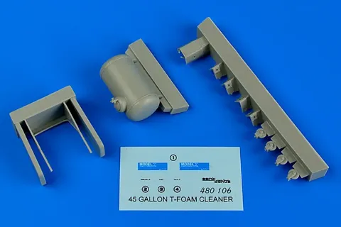 Detailní doplněk Aires 480106 sud Model T-Foam cleaner 45 galonů v měřítku 1/48