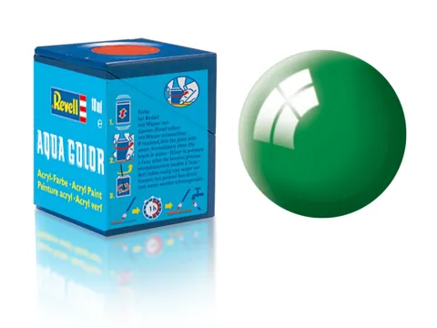 Kelímek akrylové barvy Revell Aqua Color 36161 smaragdově zelená lesklá, 18 ml