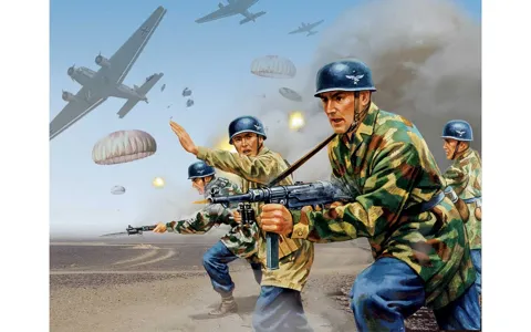 Krabice sady figurek Airfix A02712V němečtí výsadkáři 2. světové války v měřítku 1/32