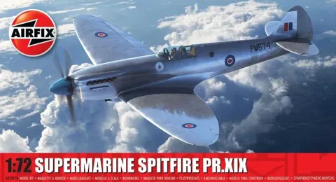 Krabice stavebnice Airfix A02017B Supermarine Spitfire PR.XIX v měřítku 1/72