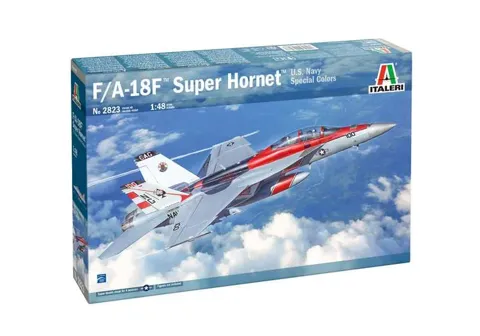 Krabice plastikové stavebnice Italeri 2823 F/A-18F Hornet U.S. Navy Special Colors v měřítku 1:48