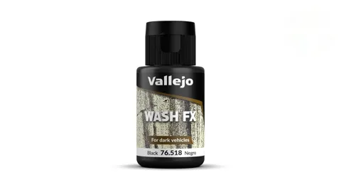 Lahvička washe Vallejo Wash FX 76518 černý wash 35 ml