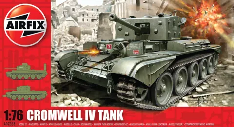 Krabice plastikové stavebnice Airfix A02338 Cromwell Mk.IV Cruiser Tank v měřítku 1:76