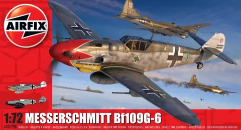 Krabice stavebnice Airfix A02029B Messerschmitt Bf 109G-6 v měřítku 1/72
