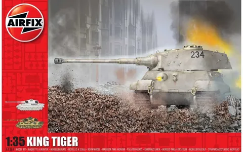 Krabice stavebnice Airfix Classic Kit A1369 King Tiger v měřítku 1:35