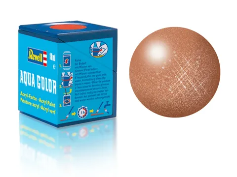 Nádobka akrylové barvy Revell Aqua Color 36193 metalická měděná 18 ml