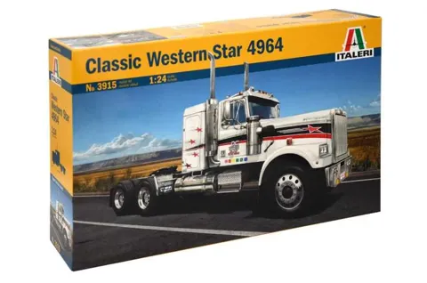 Krabice stavebnice Italeri 3915 Classic Western Star 1/24 s modelem amerického tahače