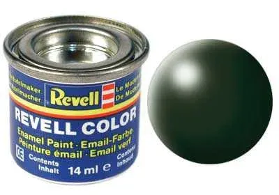 Lahvička emailové barvy Revell Email Color 32363 tmavě zelená hedvábná 14 ml