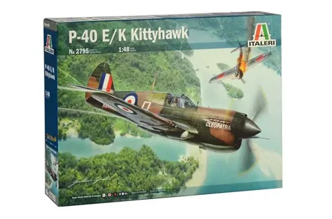 Krabice plastikové stavebnice Italeri 2795 P-40E/K Kittyhawk v měřítku 1/48