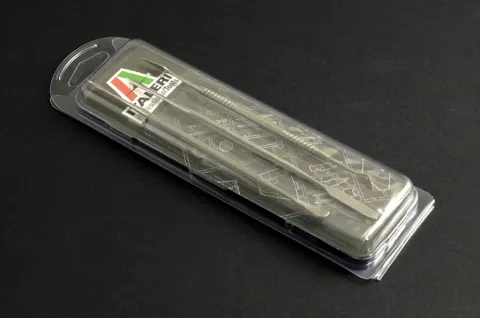 Italeri 50819 sada nerezových rydel – tři modelářské nástroje z nerezové oceli