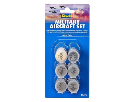 Sada akrylových barev Revell Aqua Color 39071 Military Aircraft Set, 6 kelímků po 5 ml
