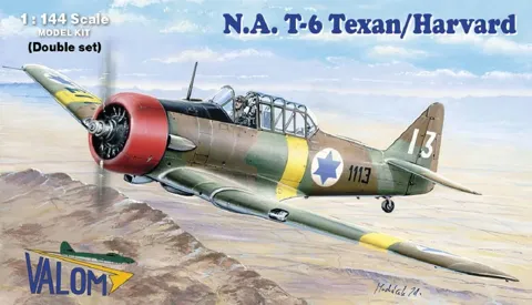 Krabice stavebnice Valom 14410 N.A. T-6 Texan/Harvard 1/144, dvojbalení