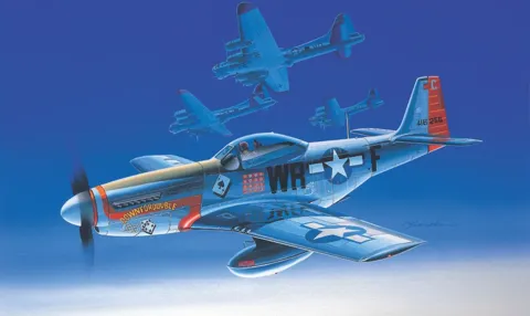 Krabice plastikové stavebnice Academy 12485 P-51D Mustang v měřítku 1/72
