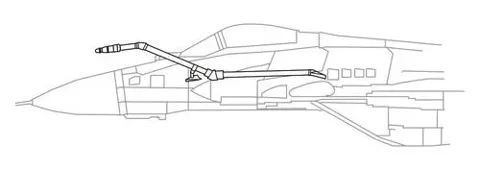 Resinová tankovací sonda CMK Q32202 pro MiG-29SMP/BM v měřítku 1/32