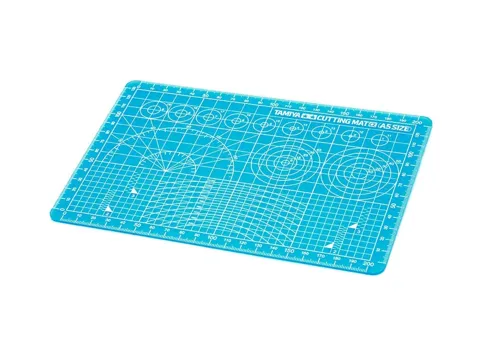Modrá řezací podložka Tamiya 74142 Craft Tools ve formátu A5
