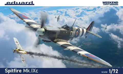 Krabice plastikové stavebnice Eduard 7466 Spitfire Mk.IXc 1/72 Weekend Edition